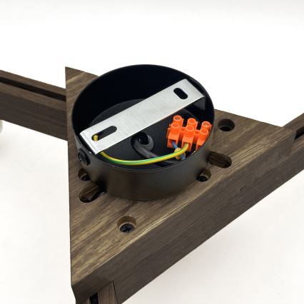 Brilagi - LED  Nadgradni plafonski luster ANTHONY 3xE14/40W/230V hrast/orah/braon