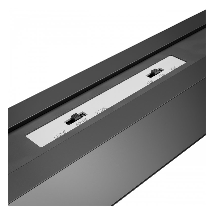 Brilagi - LED plafonska svetiljka za površinsku montažu FULLDAY LED/20/30/40W/230V 2700/4000/6000K 120 cm UGR19 crna