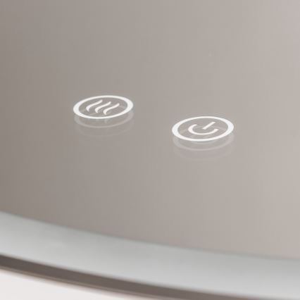 Brilagi - LED prigušiva kupatilsko grejano ogledalo sa pozadinskim osvetljenjem ALU PRO LED/18W/230V fi 60 cm 3000/4000/6500K IP44 sjajni hrom CRI 90