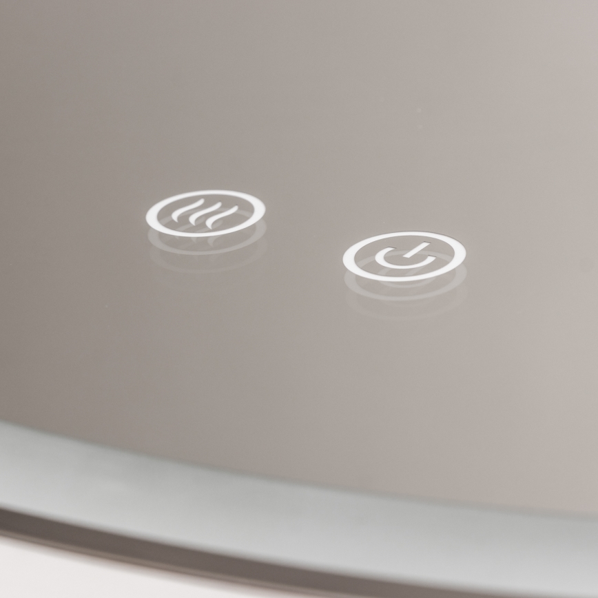 Brilagi - LED prigušiva kupatilsko grejano ogledalo sa pozadinskim osvetljenjem ALU PRO LED/18W/230V fi 60 cm 3000/4000/6500K IP44 sjajni hrom CRI 90