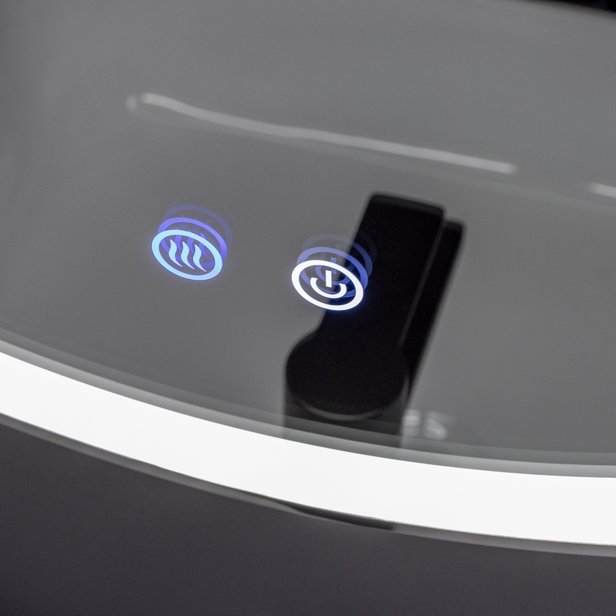 Brilagi - LED prigušiva kupatilsko grejano ogledalo sa pozadinskim osvetljenjem ALU PRO LED/18W/230V fi 60 cm 3000/4000/6500K IP44 sjajni hrom CRI 90