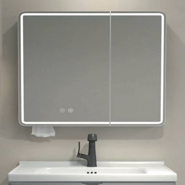 BRILAGI - LED ogledalo-ormarić za kupatilo sa osvetljenjem NOTO DOUBLE 78x70 cm