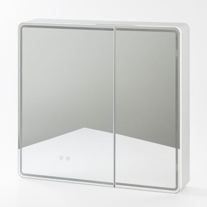 BRILAGI - LED ogledalo-ormarić za kupatilo sa pozadinskim osvetljenjem NOTO DOUBLE 77x70 cm