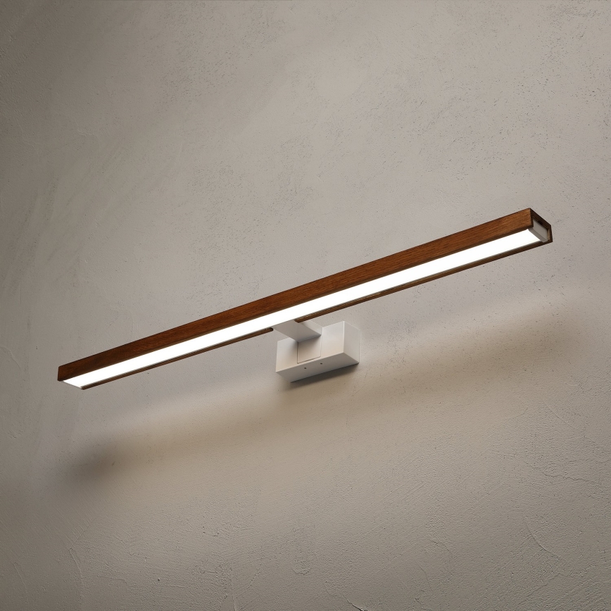 BRILAGI - LED kupatilsko osvetljenje za ogledalo 3u1 WOODY MIRROR LED/15W/230V 80 cm IP44 bela/hrast-trešnja