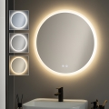 BRILAGI - LED ogledalo za kupatilo CLARA ECO, grejano, LED/12W/230V, Ø 60 cm, IP44, CRI 90, prigušiva + CCT