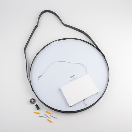 Brilagi - LED ogledalo za kupatilo PALANZO LED/19W/230V prečnik 60 cm crna IP44 CRI 90 prigušiva + CCT