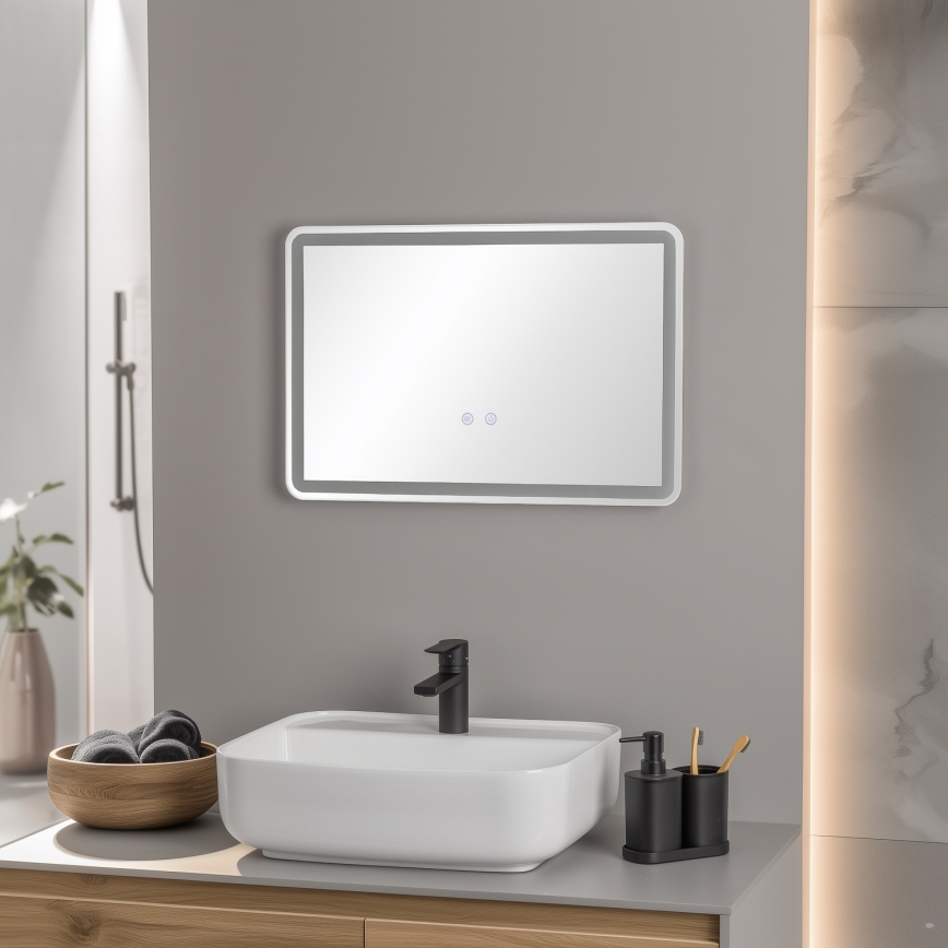 Brilagi - LED ogledalo za kupatilo BELLA sa grejanjem LED/12W/230V 40x60 cm IP44 CRI 90 prigušiva + CCT