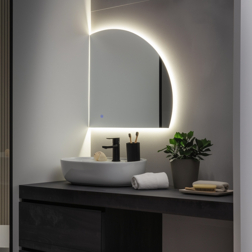Brilagi - LED ogledalo za kupatilo QUARTIERE LED/18W/230V 50x55 cm IP44 CRI 90 prigušiva + CCT