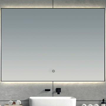 Brilagi - LED ogledalo za kupatilo SUELLO LED/28W/230V 60x80 cm crno IP44 CRI 90 prigušiva + CCT