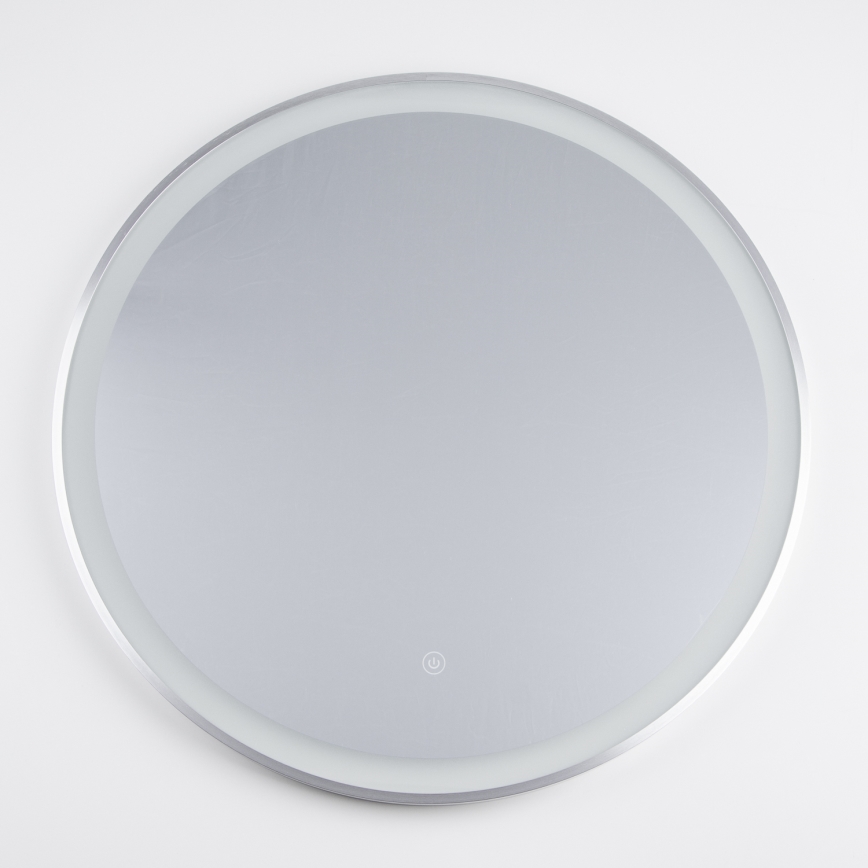 Brilagi - LED kupatilsko ogledalo TORINO LED/19W/230V prečnik 60 cm srebrno IP44 CRI 90 prigušiva + CCT