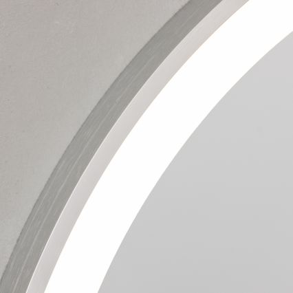 Brilagi - LED kupatilsko ogledalo TORINO LED/19W/230V prečnik 60 cm srebrno IP44 CRI 90 prigušiva + CCT