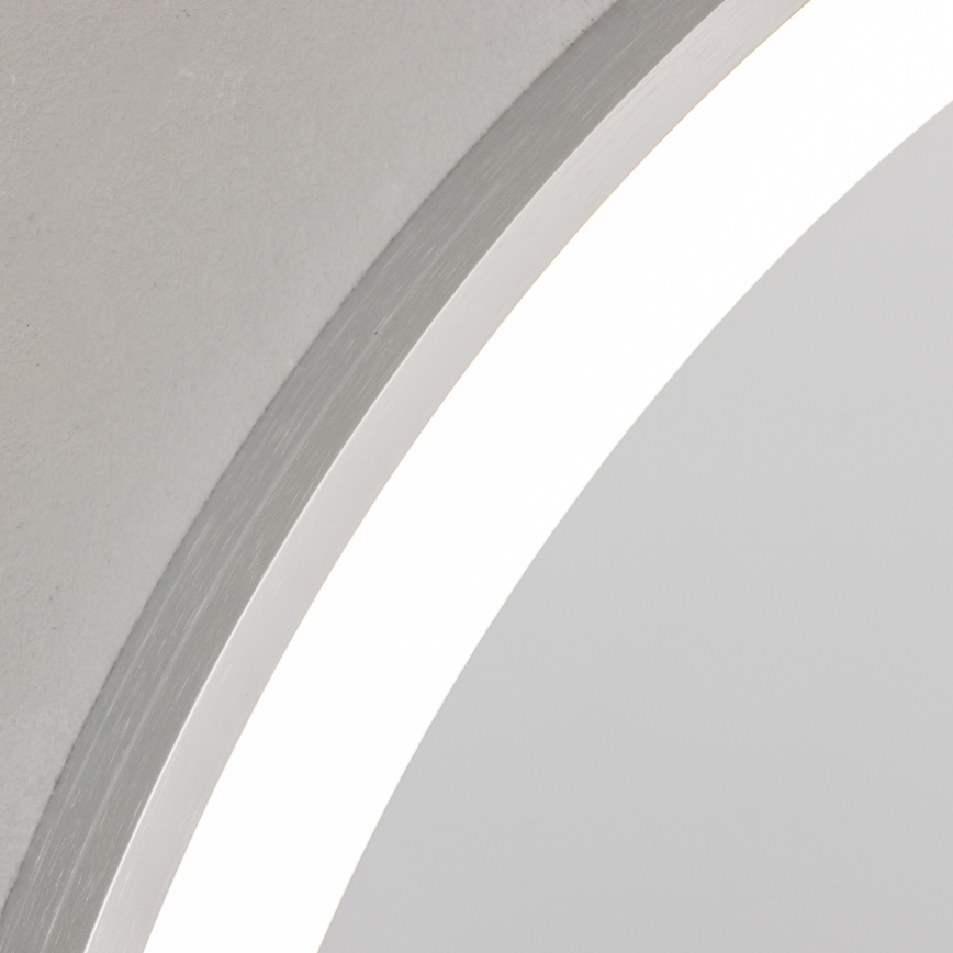 Brilagi - LED kupatilsko ogledalo TORINO LED/19W/230V prečnik 60 cm srebrno IP44 CRI 90 prigušiva + CCT