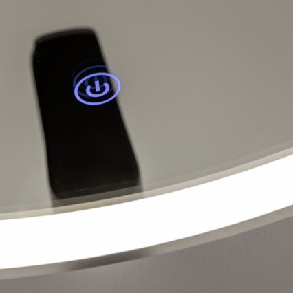 Brilagi - LED kupatilsko ogledalo TORINO LED/19W/230V prečnik 60 cm srebrno IP44 CRI 90 prigušiva + CCT