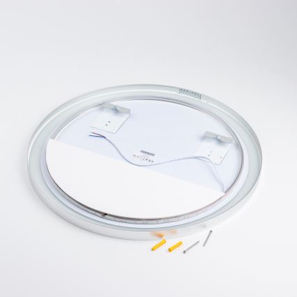 Brilagi - LED kupatilsko ogledalo TORINO LED/19W/230V prečnik 60 cm srebrno IP44 CRI 90 prigušiva + CCT
