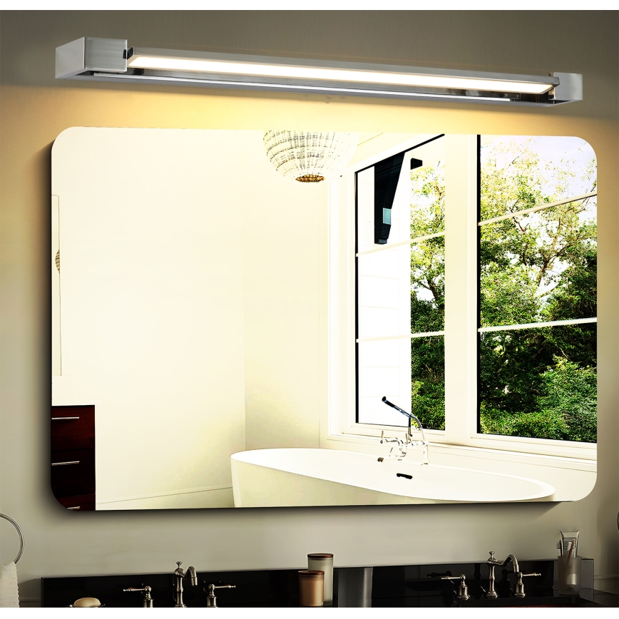 Brilagi - LED osvetljenje za kupatilsko ogledalo AQUA LINE LED/24W/230V 90 cm IP44 sjajni hrom CRI 90