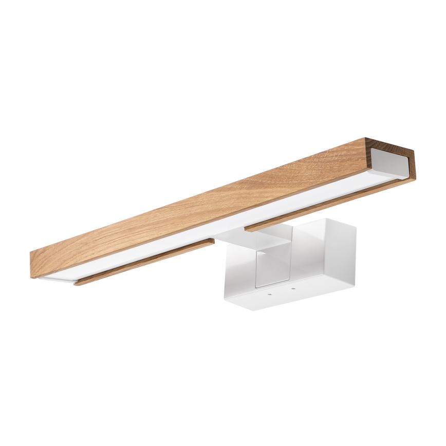 Brilagi - LED osvetljenje za kupatilsko ogledalo 3 u 1 WOODY MIRROR LED/8W/230V 40 cm IP44 bela/hrast
