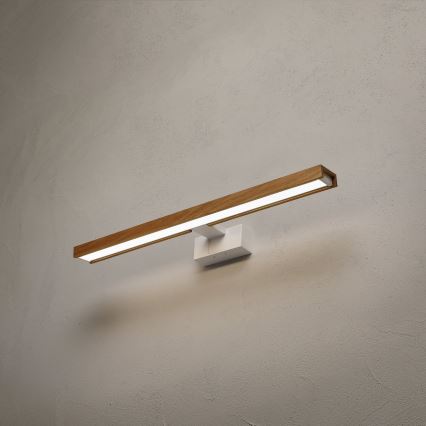 BRILAGI - LED osvetljenje za kupatilsko ogledalo 3u1 WOODY MIRROR LED/12W/230V 60 cm IP44 bela/hrast