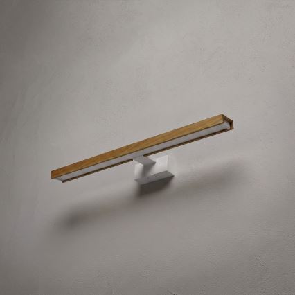 BRILAGI - LED osvetljenje za kupatilsko ogledalo 3u1 WOODY MIRROR LED/12W/230V 60 cm IP44 bela/hrast