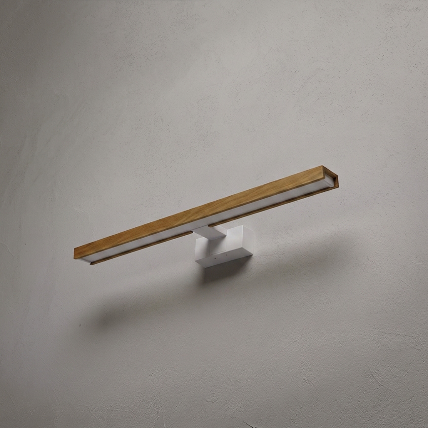 BRILAGI - LED osvetljenje za kupatilsko ogledalo 3u1 WOODY MIRROR LED/12W/230V 60 cm IP44 bela/hrast