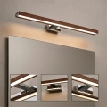 BRILAGI - LED osvetljenje za kupatilsko ogledalo 3u1 WOODY MIRROR LED/15W/230V 80 cm IP44 sjajni hrom/hrast trešnja