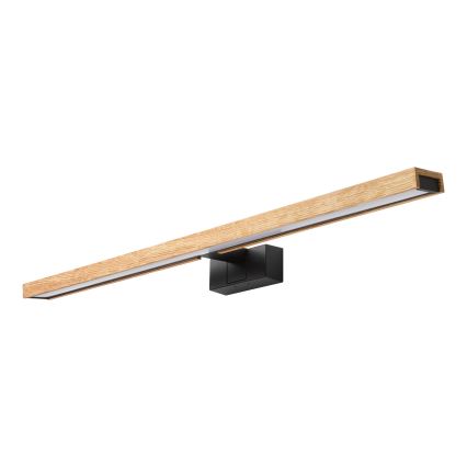 BRILAGI - LED osvetljenje za kupatilsko ogledalo 3u1 WOODY MIRROR LED/15W/230V 80 cm IP44 crna/dab