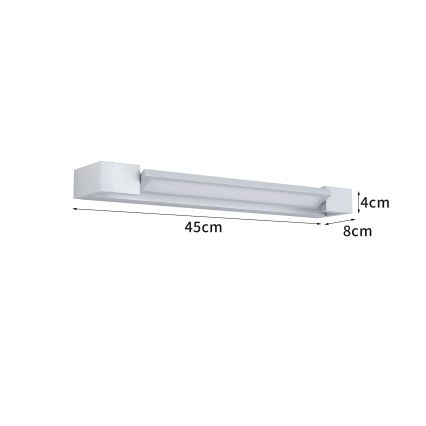 Brilagi - LED osvetljenje za kupatilsko ogledalo AQUA LINE LED/12W/230V 45 cm IP44 matni hrom CRI 90