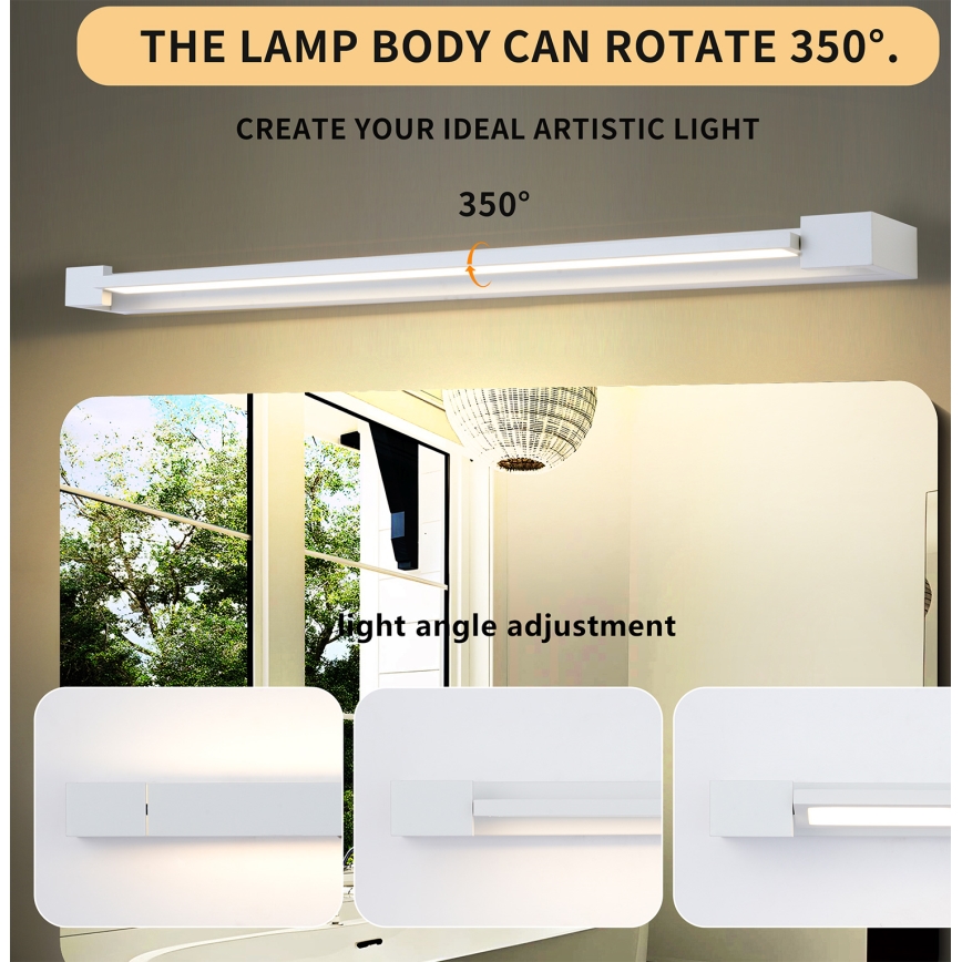 Brilagi - LED kupatilsko osvetljenje za ogledalo AQUA LINE LED/24W/230V 90 cm IP44 bela CRI 90