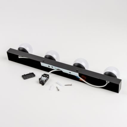 Brilagi - LED osvetljenje za kupatilsko ogledalo HOLLYWOOD 4xLED/3W/230V 53 cm IP44 crno