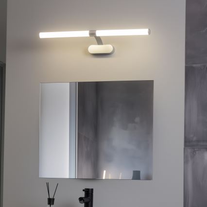 Brilagi - LED osvetljenje za kupatilsko ogledalo 2u1 TUBEO LED/8W/230V 60 cm IP44 srebrna
