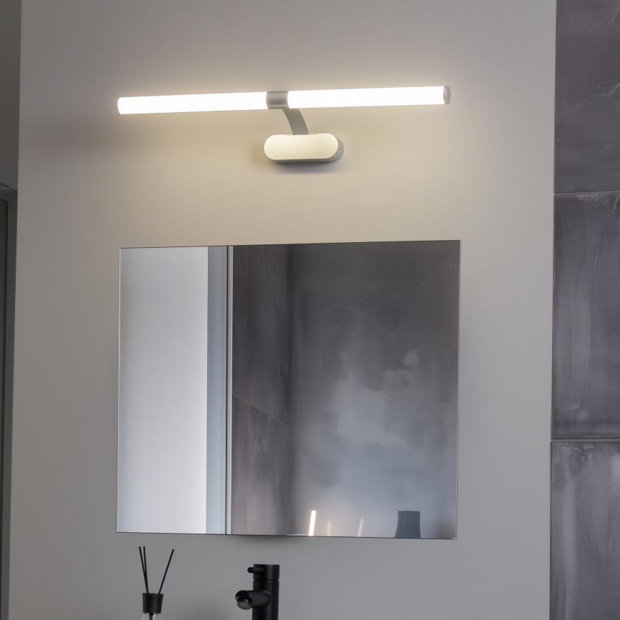 Brilagi - LED osvetljenje za kupatilsko ogledalo 2u1 TUBEO LED/8W/230V 60 cm IP44 srebrna