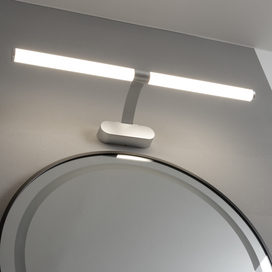 Brilagi - LED osvetljenje za kupatilsko ogledalo 2u1 TUBEO LED/8W/230V 60 cm IP44 srebrna