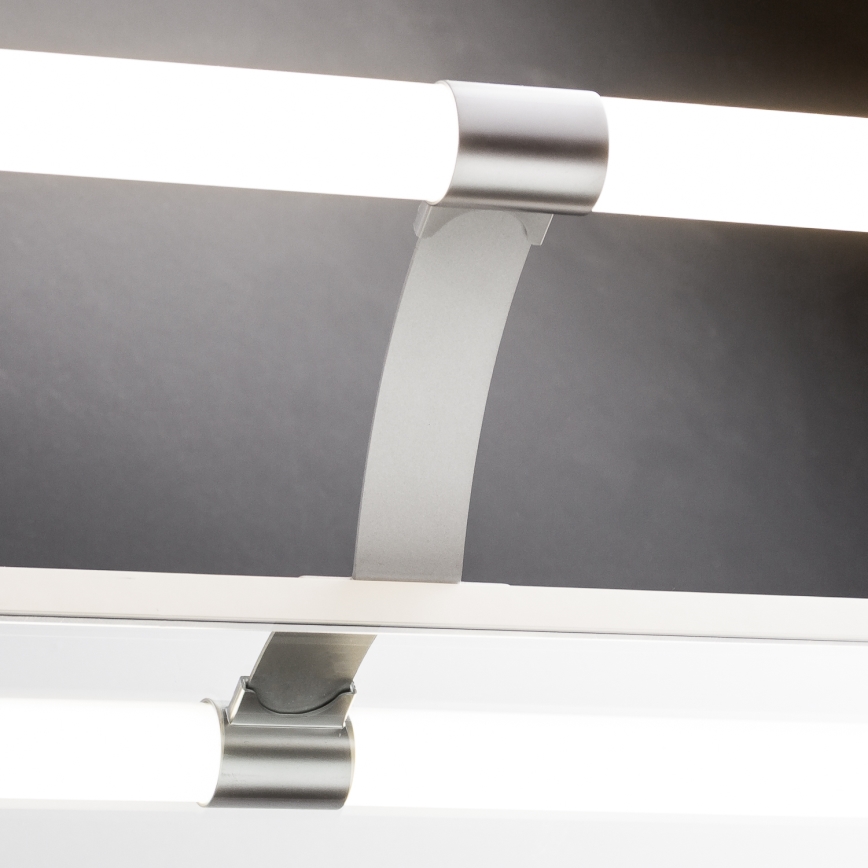 Brilagi - LED osvetljenje za kupatilsko ogledalo 2u1 TUBEO LED/8W/230V 60 cm IP44 srebrna