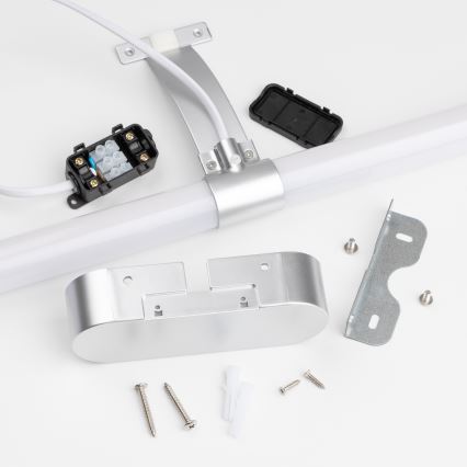 Brilagi - LED osvetljenje za kupatilsko ogledalo 2u1 TUBEO LED/8W/230V 60 cm IP44 srebrna