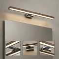 BRILAGI - LED osvetljenje za kupatilsko ogledalo WOODY MIRROR 3v1 LED/15W/230V 80 cm IP44 sjajni hrom/hrast orah
