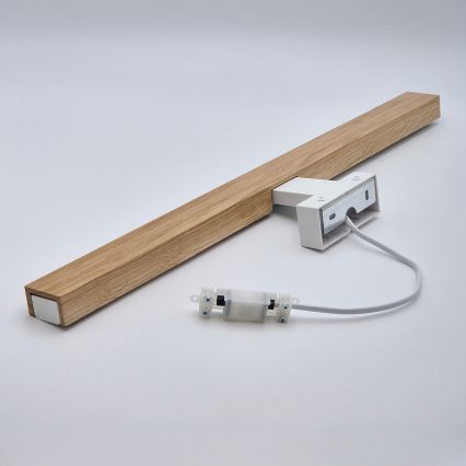 Brilagi - LED rasveta za kupatilsko ogledalo WOODY MIRROR LED/12W/230V 60 cm IP44 hrast/bela