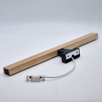 Brilagi - LED kupatilsko osvetljenje za ogledalo WOODY MIRROR LED/12W/230V 60 cm IP44 hrast/crna