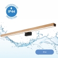 Brilagi - LED osvetljenje za kupatilsko ogledalo WOODY MIRROR LED/15W/230V 90 cm IP44 hrast/crna