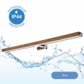Brilagi - LED osvetljenje za kupatilsko ogledalo WOODY MIRROR LED/15W/230V 90 cm IP44 hrast trešnja/sjajni hrom