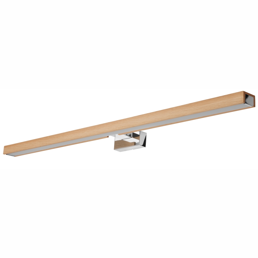 Brilagi - LED kupatilsko osvetljenje za ogledalo WOODY MIRROR LED/15W/230V 90 cm IP44 hrast/sjajni hrom