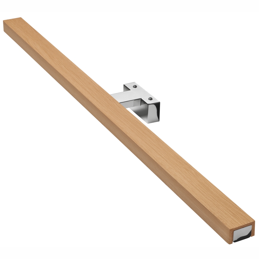 Brilagi - LED kupatilsko osvetljenje za ogledalo WOODY MIRROR LED/15W/230V 90 cm IP44 hrast/sjajni hrom