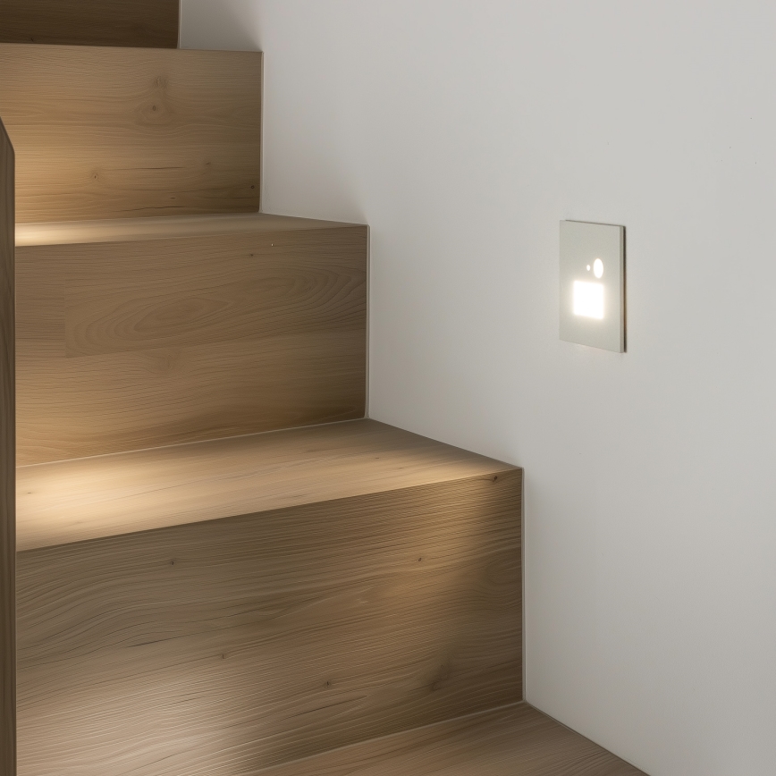 Brilagi - LED svetlo za stepenište sa senzorom pokreta i sumraka JACK LED/1,5W/230V 3000/4000/6500K bela