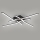 Brilagi - LED plafonijera STRIPES LED/38W/230V 68x68 cm crna