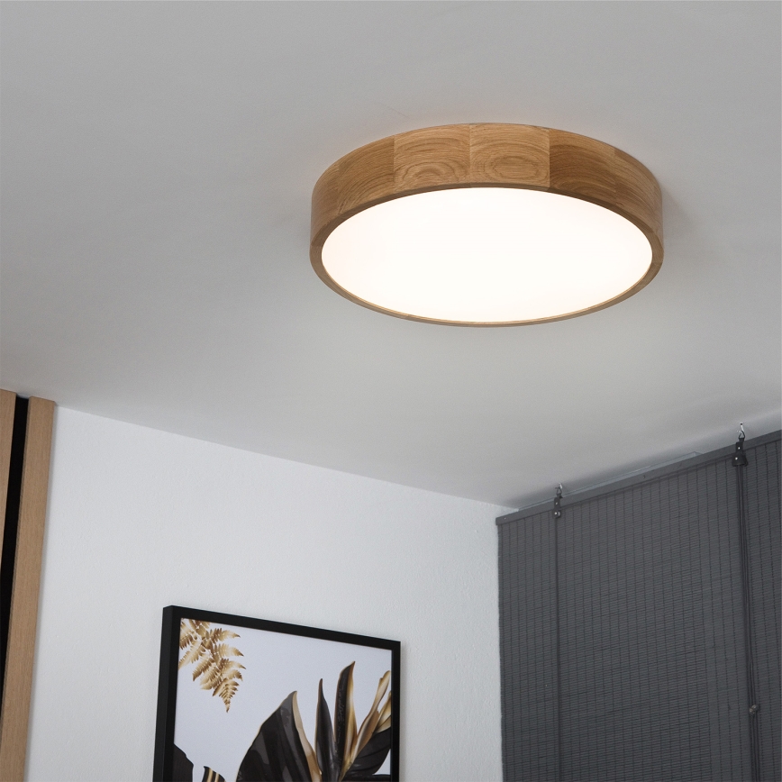 Brilagi - LED plafonjera CARVALHO LED/36W/230V hrast, prečnik 47,5 cm