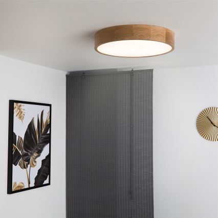Brilagi - LED plafonjera CARVALHO LED/36W/230V hrast, prečnik 47,5 cm