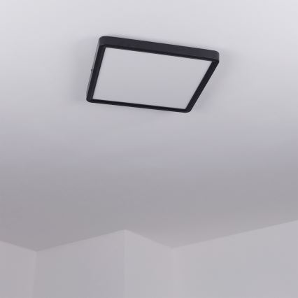 Brilagi - LED plafonjera ESTELA SQUARE LED/24W/230V 31x31 cm crna
