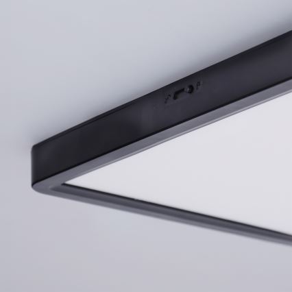Brilagi - LED plafonjera ESTELA SQUARE LED/24W/230V 31x31 cm crna