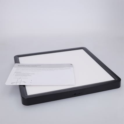 Brilagi - LED plafonjera ESTELA SQUARE LED/24W/230V 31x31 cm crna