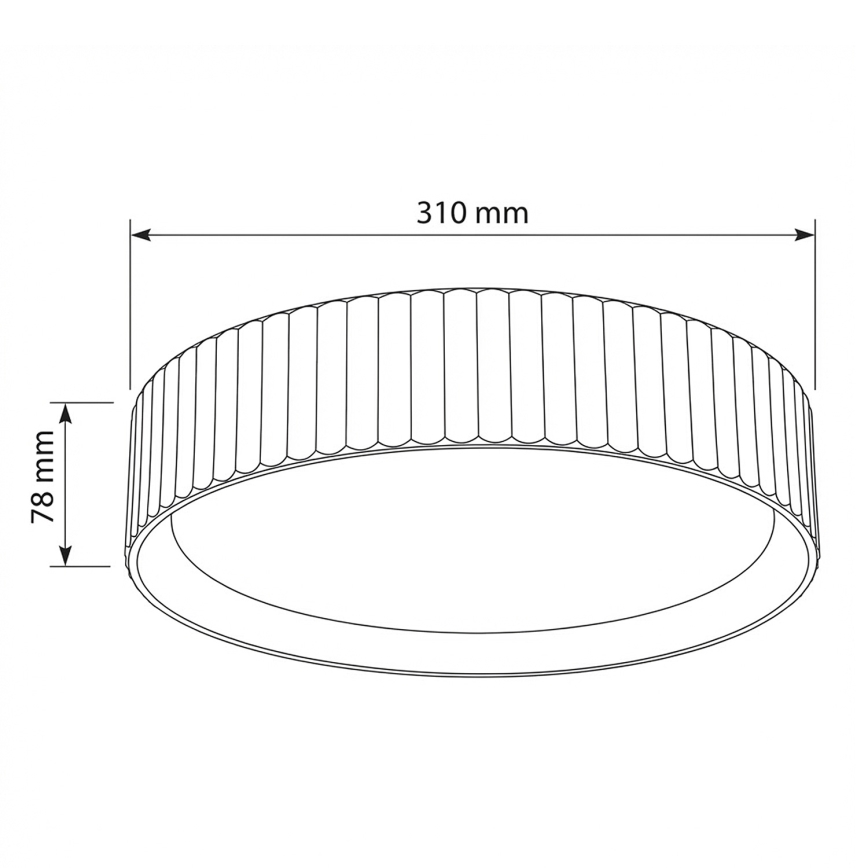 Brilagi - LED plafonjera LUCIA LED/24W/230V, prečnika 31 cm, siva