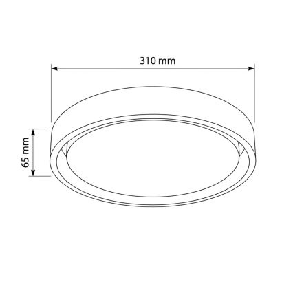 Brilagi - LED plafonjera MATTEO LED/24W/230V prečnik 31 cm tirkizna
