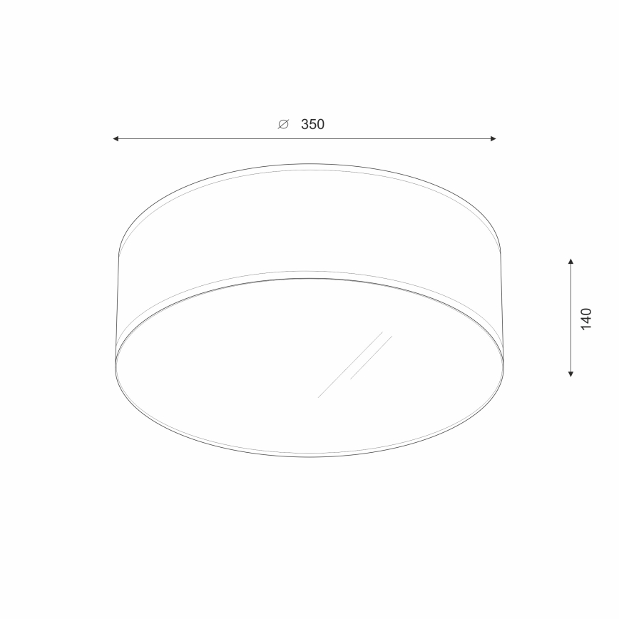 Brilagi - LED plafonjera SIRIJA LED/12W/230V, prečnik 35 cm, bež